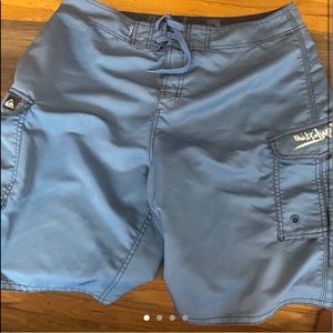 BLUE MENS SWIMMING TRUNKS